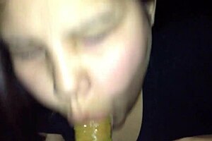 My girlfriend gives an amazing blowjob!