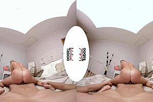 Blonde With Big Tits Gives POV Blowjob