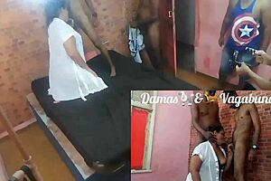 Gang Bang For Ultra Slut Latina BBW With Three Men