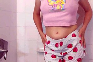 Teen Stepsister Showers With Perfect Ass And Hairless Pussy