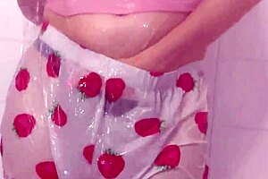 Teen Stepsister Showers With Perfect Ass And Hairless Pussy