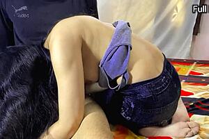 Stepsister Sucks Tits, Gets Anal Fucked And Squirts