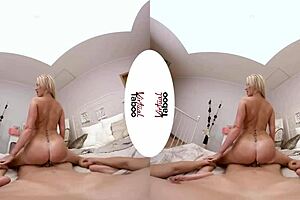 Blonde With Big Tits Gives POV Blowjob