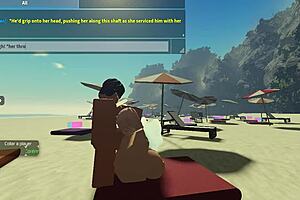 Sexy times at the beach with a interracial babe and a over endowewd cock