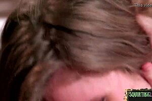 Two sapphic lesbo babes lick pussy intensely