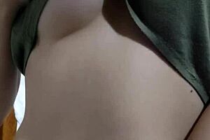 Teen Showing Her Big Tits While Having Some Fun