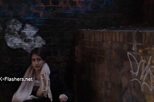 Zarinas Indian Teen Flashes Skirt In Outdoor Dare