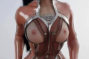 Eve gets roughly fucked in a POV loop from the anime game