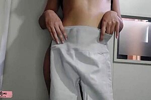 leggins try on of nini