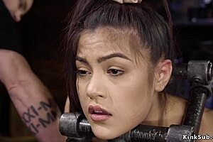 Hot Ass Babe In Device Bondage Spanked Hard! Her Bound Body Takes Rough Punishment