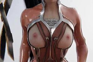 Eve gets roughly fucked in a POV loop from the anime game