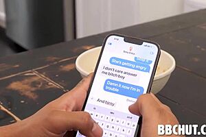 Teen 18+ Sona Bella teaches bf lesson with blowjob on small tits.