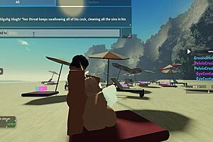 Sexy times at the beach with a interracial babe and a over endowewd cock