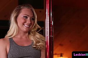 Pole Dancing Glamour Lesbians Get Down and Dirty