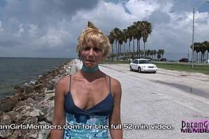 Great Tits And Ass On This Wild Public Flasher