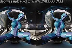 Vreal 18k Nebula fakes it with spaceship joystick on the way to Earth in a humorous interstellar action comedy that spoofs Marvel’s Thanos’ daughter and space gravity