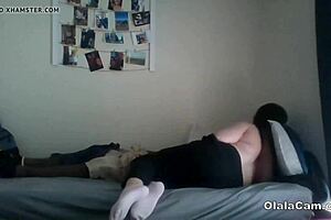 milf and black guy with huge dick fuck in all positions on webcam