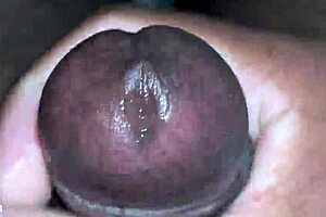 Super close cumshot from hard Indian cock - wow! 😍