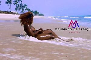 nigerian house maid gets fucked by boss and stepbrother with big black cock