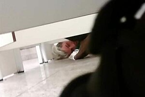 Gay Amateur Pegs In Shopping Bathroom