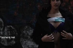 Zarinas Indian Teen Flashes Skirt In Outdoor Dare