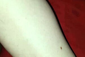 Mature man casually eats his young girlfriend's pussy in POV.