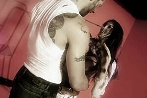 Blonde Models Big Tits in Milk Pool, Then Rides Photographer