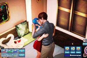 blue haired beauty gets fucked silly 😂