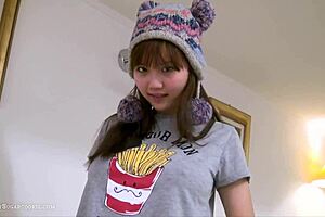 sexy busty asian teen 18+ girlfriend fingers 😍