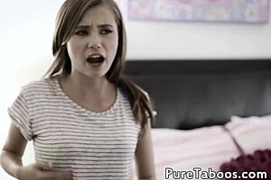 Naughty teen engages in a sexy threesome fuck with older partners. In this full storyline movie