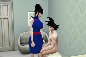 드래곤볼 헨타이: 금발 MILF 아들 매일 항문 놀이로 벌줘 야한 장면들