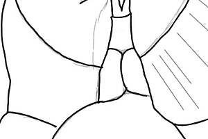 Drawing black big booty in doggy style position!