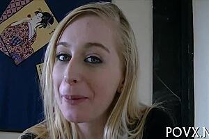 Point of view sex video hottie teen gets wild in hardcore