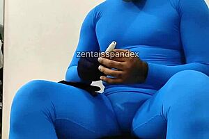 Medical fetish video shows Zentai clad nurse administering injection