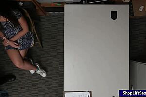 Pretty shoplifter lily adams gets her twat ripped by monster cock