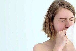 Young Looner Babe Pops Balloon