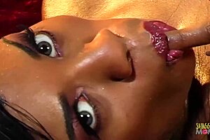 This Brunette Babe Needs To Suck Monster Cock Before Banging For Facial In Bedroom.