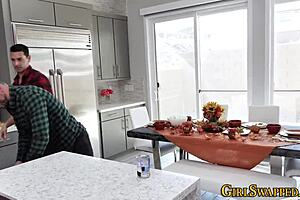 Stockings teen stepdaughter sucks me dry, wow! 😍