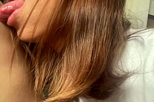 In My Selfie Vlog, I Give Him A Sloppy Blowjob While He Works