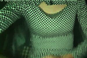 Crossdresser In Pantyhose Receives Handjob Climax