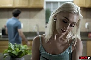 Blonde petite allows her arithmetic teacher to take her hard