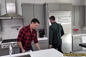 Stockings teen stepdaughter sucks me dry, wow! 😍