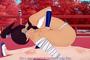 I love watching Korra ride cowgirl in this intense pov fuck