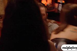 Passionate swingers share blowjobs in orgy