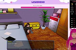 Vtuber lewdneko plays harem hotel bdsm femdom part 14