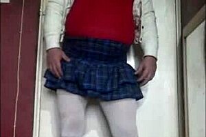 Wow! In this homemade bisexual scene, the shy crossdresser eagerly fills and swallows with passion!