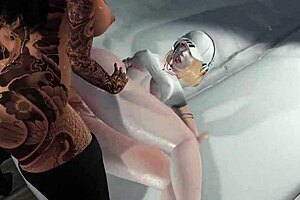 Midnight shemale game ladyboy futanari cock!