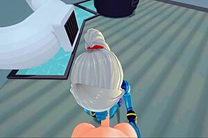 Samus receives a POV facial then missionary creampie in Metroid hentai.