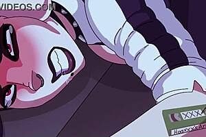 Love bites in anime-styled pornographic lesbian relationships