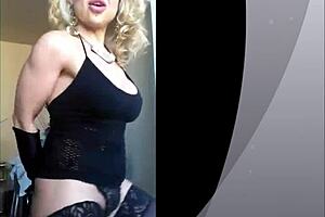 Stripper performs a sensual dance routine